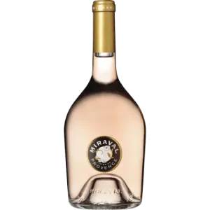 Bottle of Miraval Rose