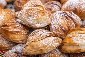 Loafs of sfogliatella.