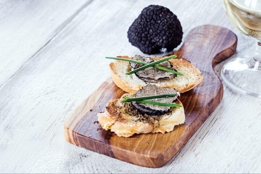 The Rabassier’s Tartine is an open-faced rustic sandwich topped with creamy goat cheese